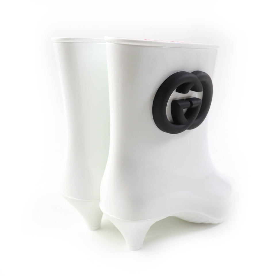Gucci Ankle boots 724458 Main: Rubber White black Women 39