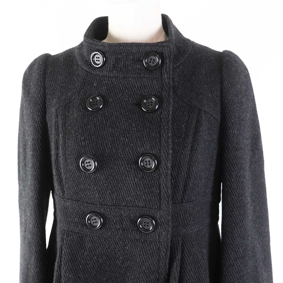 Burberry BLUE LABEL coat FNF04-860-08 Main: 90% wool, Main: 10% nylon Charcoal gray Women 38