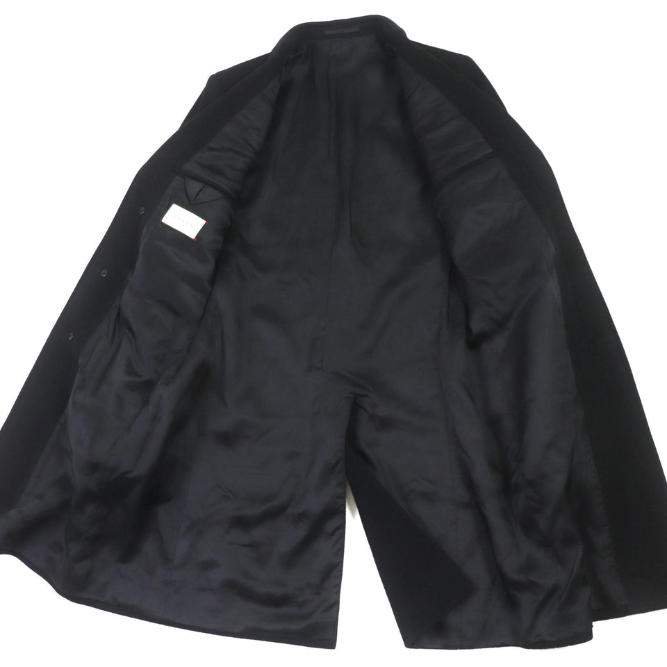 Gucci Chester coat 439365 Outer: 100% wool, Lining: 100% rayon black mens 44
