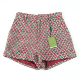 Gucci Shorts 691396 Main: 63% cotton, Main: 37% nylon, Lining: 100% rayon Red Green type Women 42