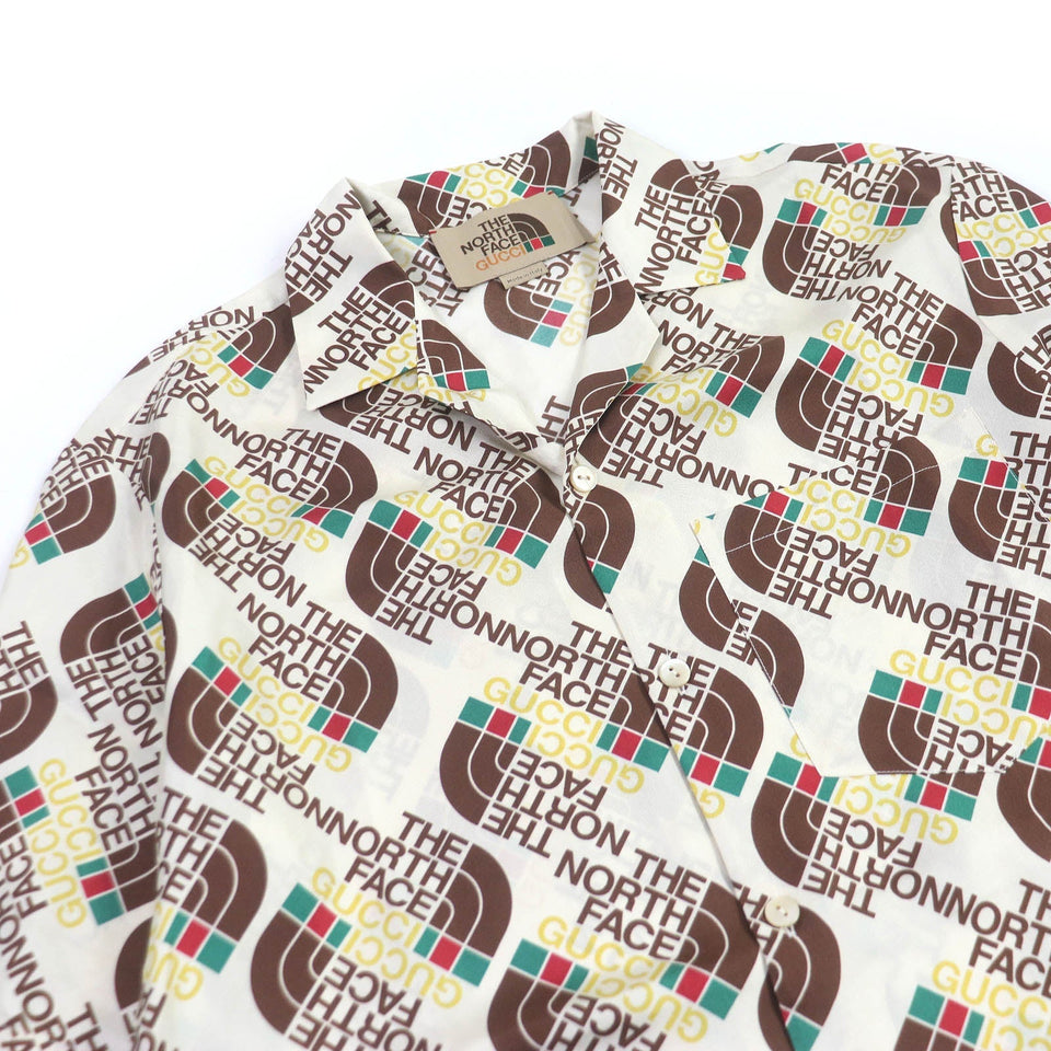 Gucci Short sleeve shirt 654766 Main: 100% silk Ivory mens 44