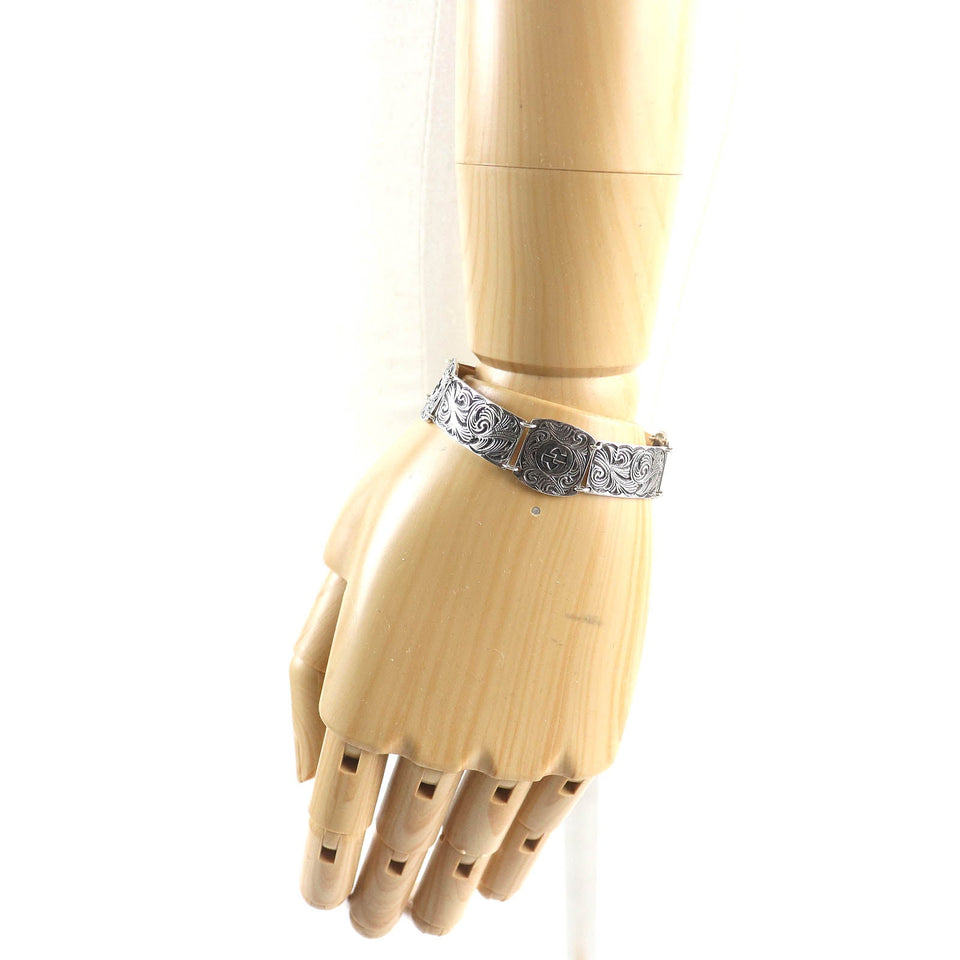 Gucci bracelet Main: AG925, : Metal Silver Arabesque mens 17