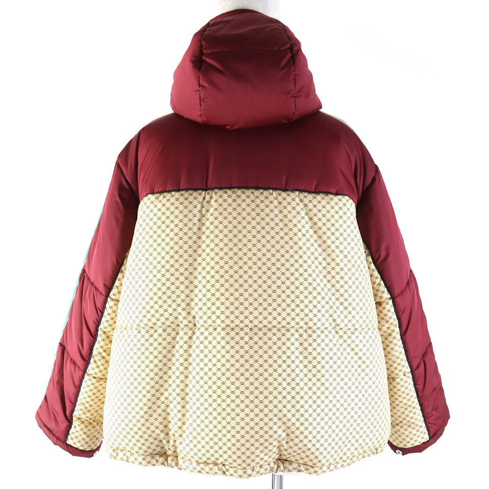 Gucci Jacket 663279 Main: 100% nylon, Filling: 100% polyester, Part: 100% polyester, Lining: 100% nylon Bordeaux Beige type PARACHUTE NYLON PADDED GG Women 38