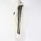 Gucci knit 713023 Outer: 67% mohair, Outer: 28% nylon, Outer: 5% wool, Part: 63% mohair, Part: 29% nylon, : 7% wool, 3% polyurethane Embroidery: 67% mohair, 28% nylon, 5% wool Inner: 75% acetate, 25% silk white Women XS
