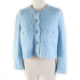 Chanel Cashmere Alpaca Knit igan 36 COCO Button