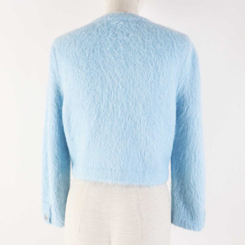 Chanel Cashmere Alpaca Knit igan 36 COCO Button