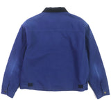 Gucci Blouson 709636 XDB39 cotton blue Padded jacket Corduroy collar, GG check pattern on the back 48