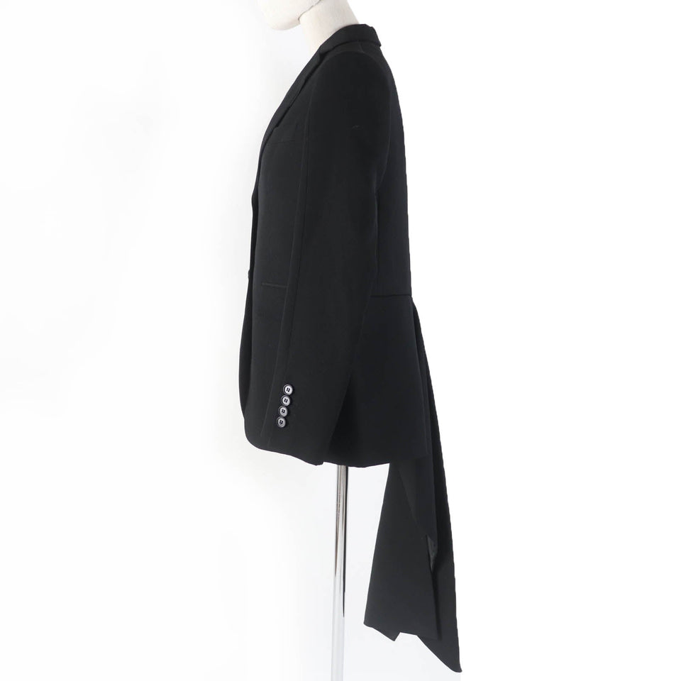Burberry tailored jacket 8046742 Main: 100% virgin wool, Lining: 100% silk, Sleeve lining: 100% silk, Part: 100% silk black Women 36