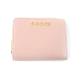 Gucci Bifold Wallet 772639 Main: Leather Light pink Script Mini Wallet Women