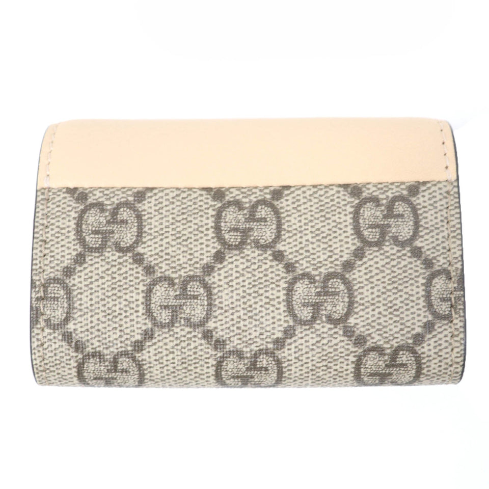 Gucci Key case Key holder  795649 Main: Leather, Main: GG Supreme Canvas beige Double G Key case Key holder Women