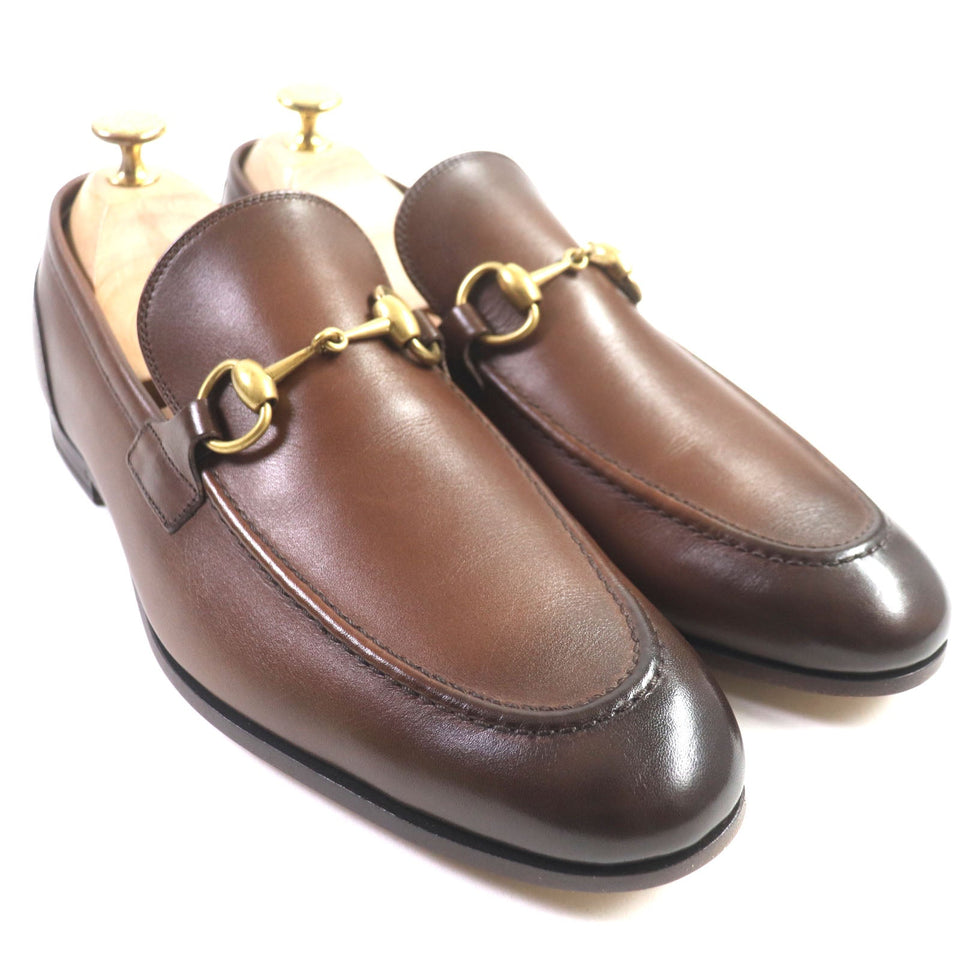 Gucci loafers 406994 Main: Leather Brown Jordaan mens 6