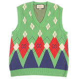 Gucci Vest 653841 Main: 100% cotton, part: 97% cotton, part: 2% nylon, part: 1% polyurethane green mens S