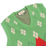 Gucci Vest 653841 Main: 100% cotton, part: 97% cotton, part: 2% nylon, part: 1% polyurethane green mens S