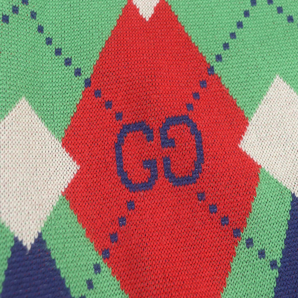 Gucci Vest 653841 Main: 100% cotton, part: 97% cotton, part: 2% nylon, part: 1% polyurethane green mens S