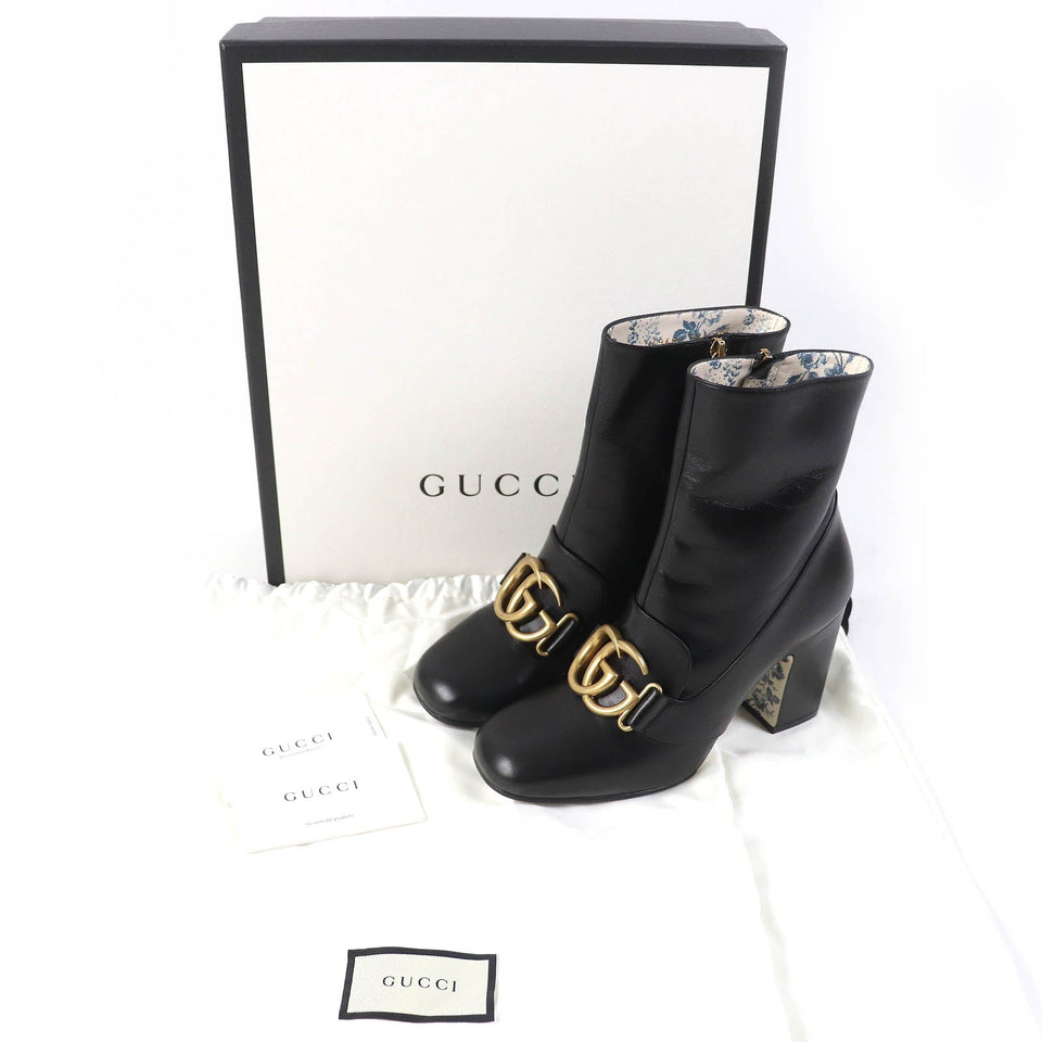 Gucci Ankle boots 549694 Main: Leather black Women 36 1/2