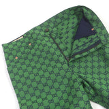 Gucci Denim pants 623953 Main: 71% cotton, Main: 29% polyurethane, Part: Cowhide green mens 30