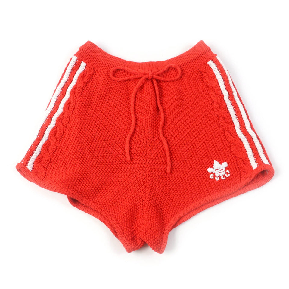 Gucci Shorts 693835 Main: 66% linen, Main: 34% cotton, Part: 65% linen, Part: 31% cotton, Part: 3% nylon Orange white Women M