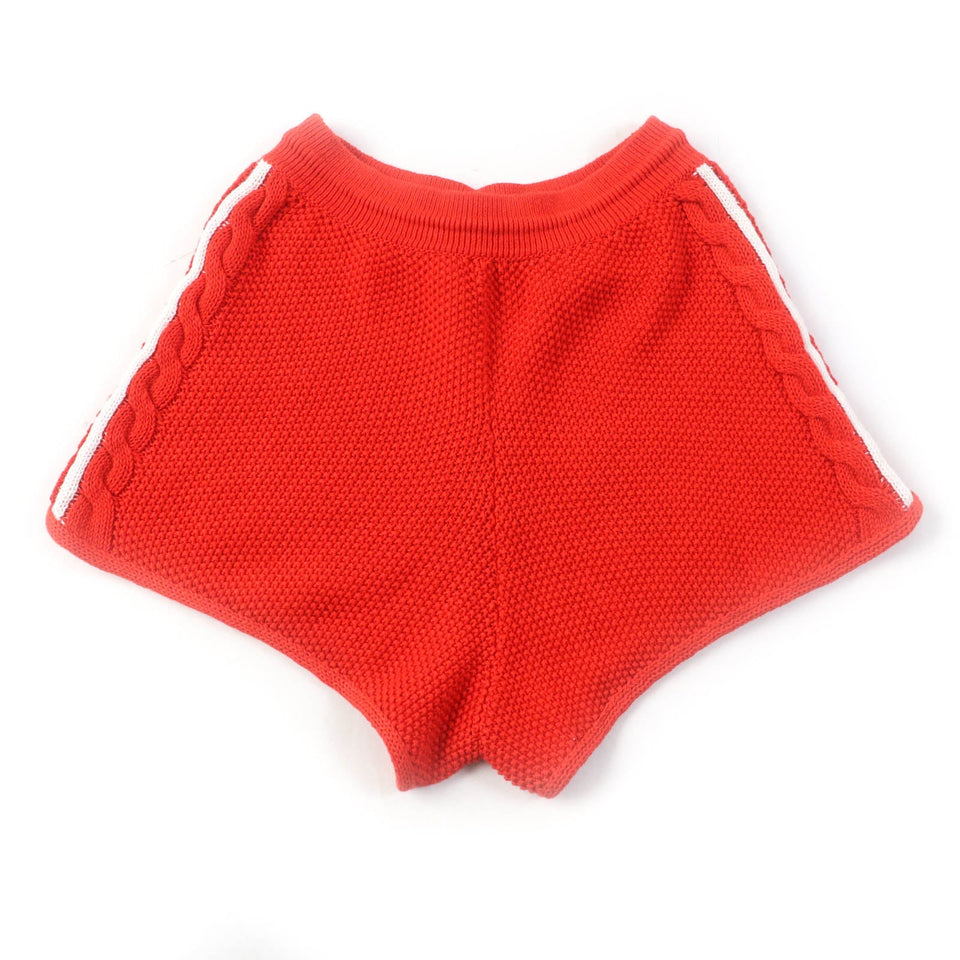 Gucci Shorts 693835 Main: 66% linen, Main: 34% cotton, Part: 65% linen, Part: 31% cotton, Part: 3% nylon Orange white Women M