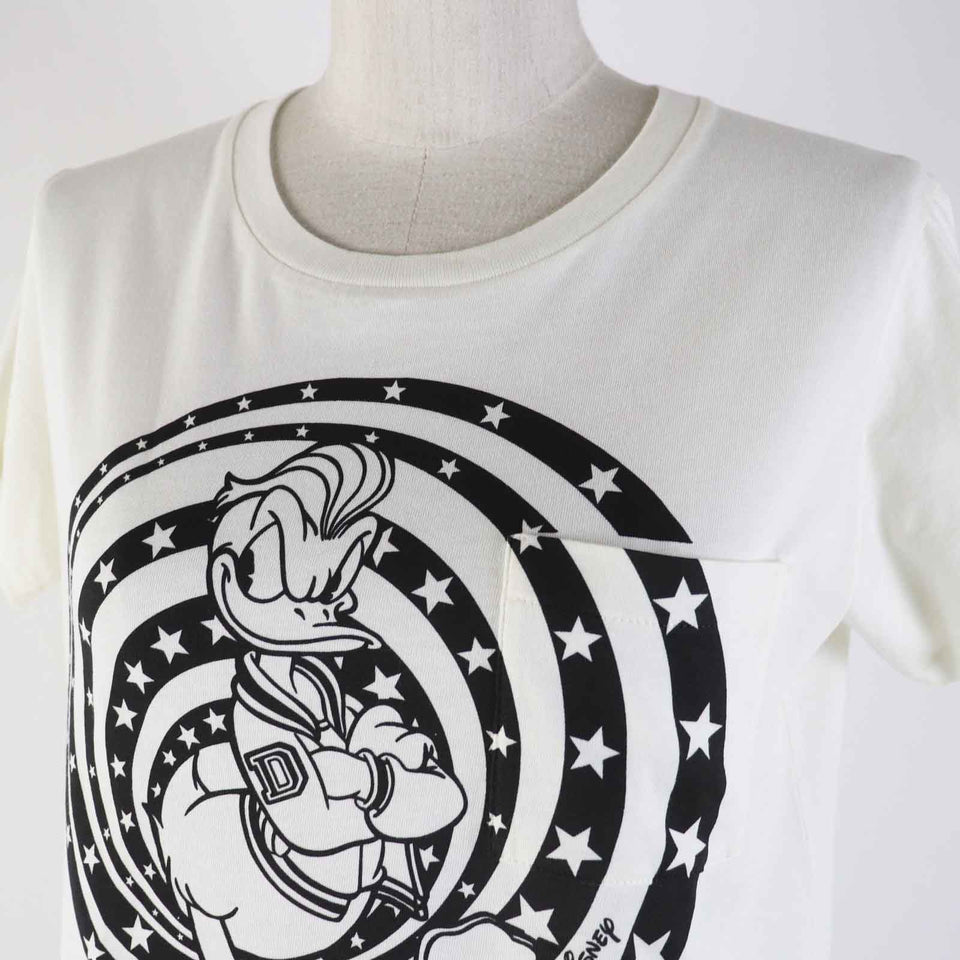 Gucci Short sleeve T-shirt 644674 Outer material: 100% cotton Ivory black Women XS