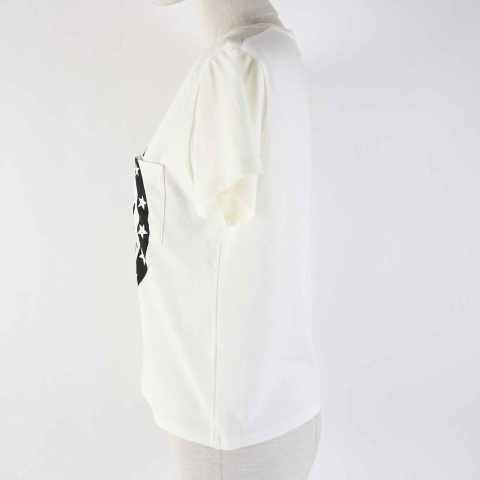 Gucci Short sleeve T-shirt 644674 Outer material: 100% cotton Ivory black Women XS