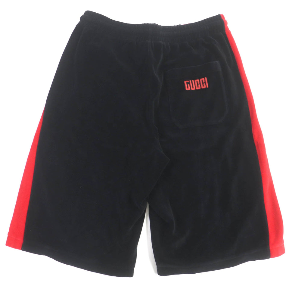 Gucci Shorts 587466 Outer: 85% cotton, Outer: 15% nylon, Lining: 100% cotton, Part: 100% polyester black mens XS