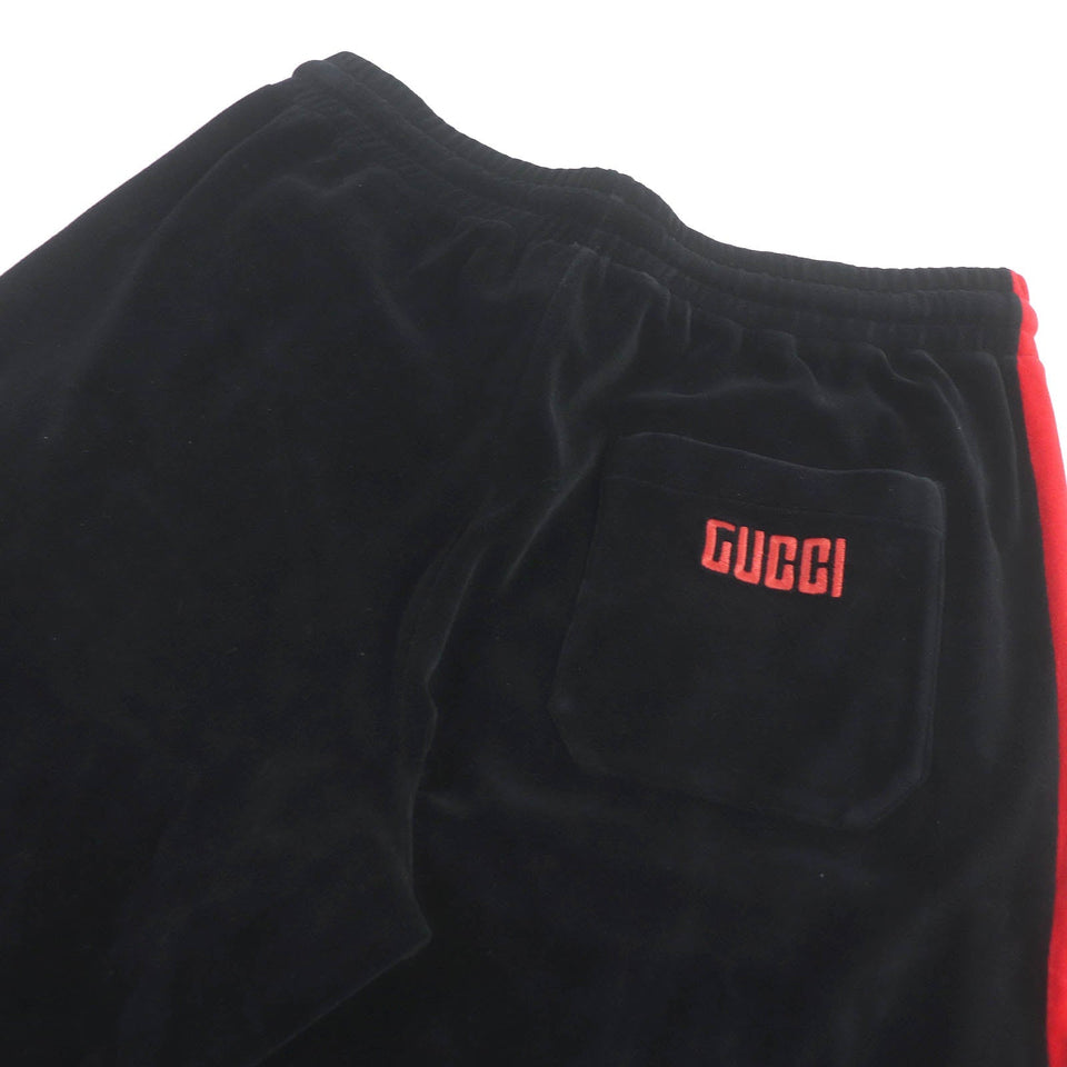 Gucci Shorts 587466 Outer: 85% cotton, Outer: 15% nylon, Lining: 100% cotton, Part: 100% polyester black mens XS