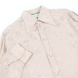 Gucci Long sleeve shirt 596832 Main: 100% rayon pink DAISIES JACQUARD SHIRT mens 48