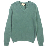 Gucci sweater 715275 Outer: 100% wool, Part: 98% wool, Part: 1% polyurethane, Part: 1% nylon, Part: 50% acrylic green Sweater mens S