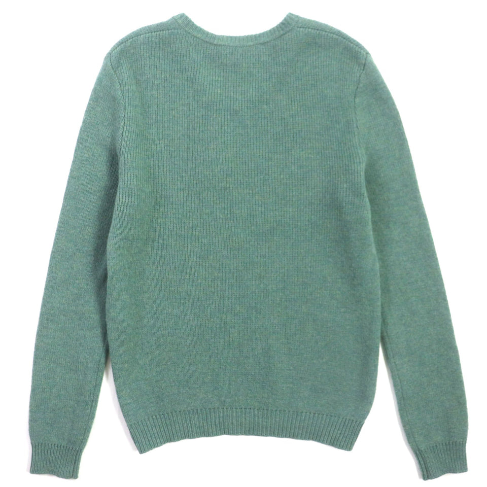 Gucci sweater 715275 Outer: 100% wool, Part: 98% wool, Part: 1% polyurethane, Part: 1% nylon, Part: 50% acrylic green Sweater mens S