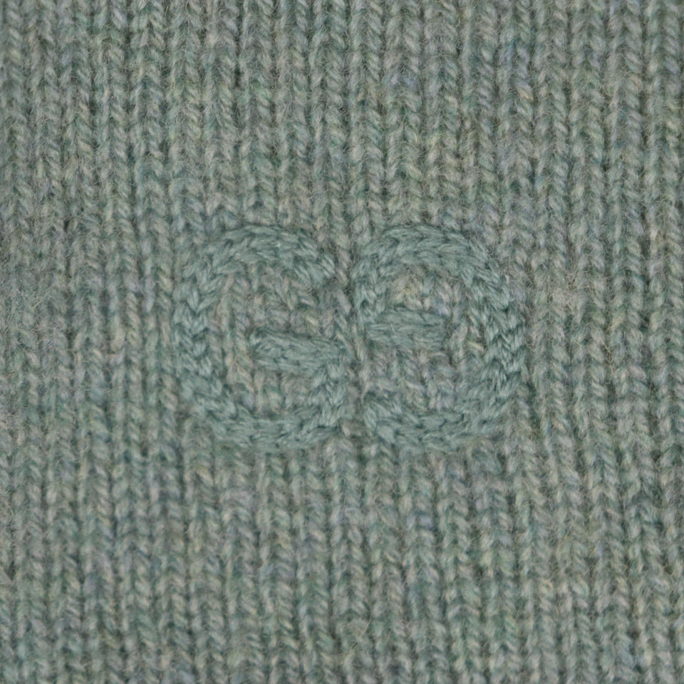 Gucci sweater 715275 Outer: 100% wool, Part: 98% wool, Part: 1% polyurethane, Part: 1% nylon, Part: 50% acrylic green Sweater mens S