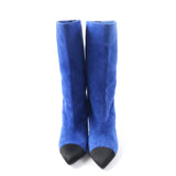 Chanel G33119 Gabrielle Coco Satin Suede Short Boots