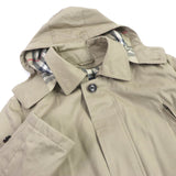 Burberry LONDON coat Outer: 75% cotton, Outer: 25% polyester, Lining: polyester, Lining: rayon, Part: 100% cotton light beige mens LL