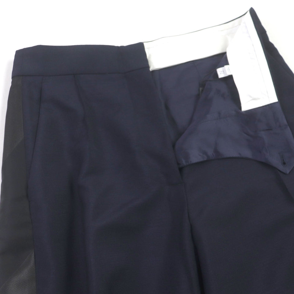 Burberry slacks 8040278 Outer: 60% mohair, Outer: 40% wool, Lining: 93% cupra, Lining: 7% elastane, Part: 100% cotton Navy mens 38