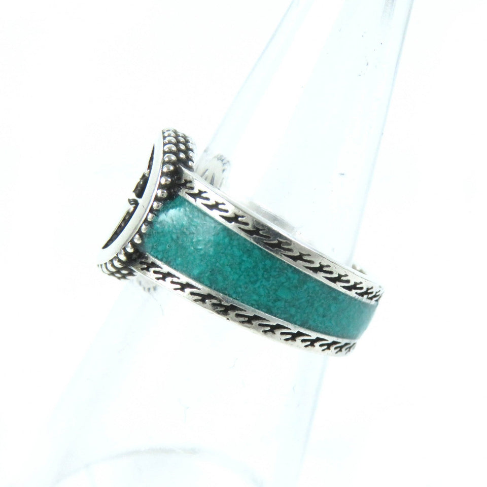 Gucci Ring Main: AG925, Part: Enamel Silver Green type Women