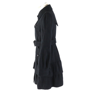 Burberry BLUE LABEL coat Outer: 100% wool, Lining: Cupra, Lining: Polyester, Sleeve lining: Polyester black Women 38