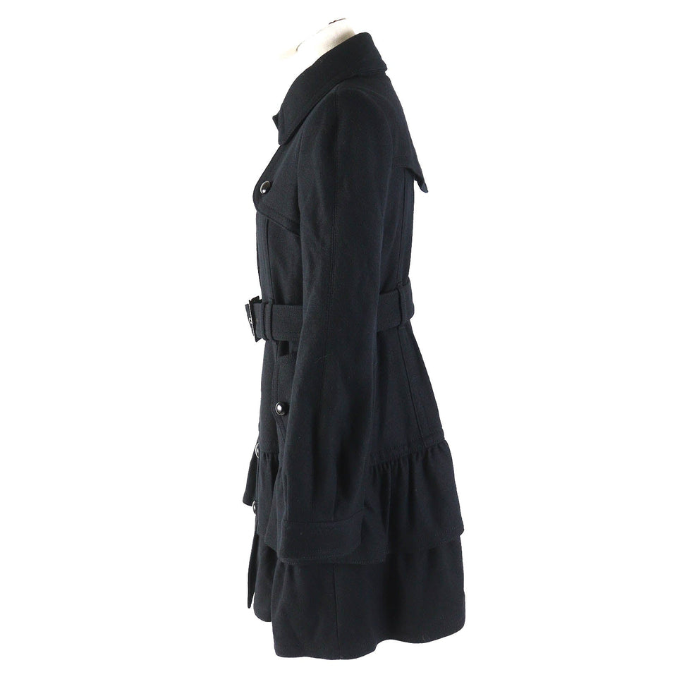 Burberry BLUE LABEL coat Outer: 100% wool, Lining: Cupra, Lining: Polyester, Sleeve lining: Polyester black Women 38
