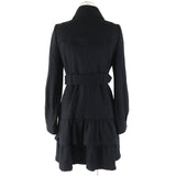 Burberry BLUE LABEL coat Outer: 100% wool, Lining: Cupra, Lining: Polyester, Sleeve lining: Polyester black Women 38