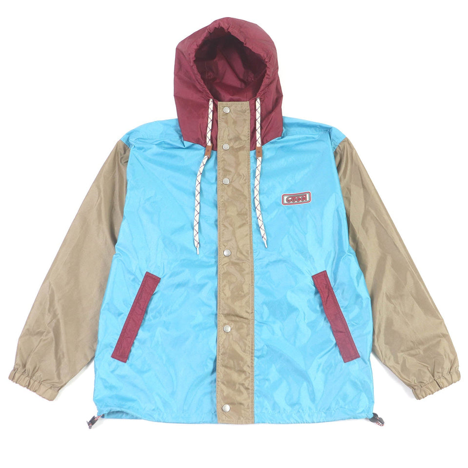 Gucci Mountain Hoodie 740572 Main: 100% nylon, Part: 100% polyester, Leather part: Cowhide Blue type Multicolor mens 42