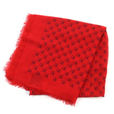 Gucci scarf 453225 Main: 85% rayon, Main: 15% silk Red black mens