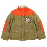 Gucci Down vest 641311 Outer: 70% cotton, Outer: 30% nylon, Part: 100% cotton, Part: 39% polyester, Part: 31% wool, Filling: 100% polyester Camel Orange mens 46
