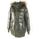 Burberry BLUE LABEL Down jacket FCF14-532-72 Outer: 100% nylon, Filling: 80% down, Filling: 20% feather, Lining: nylon, Lining: polyester khaki Women 40