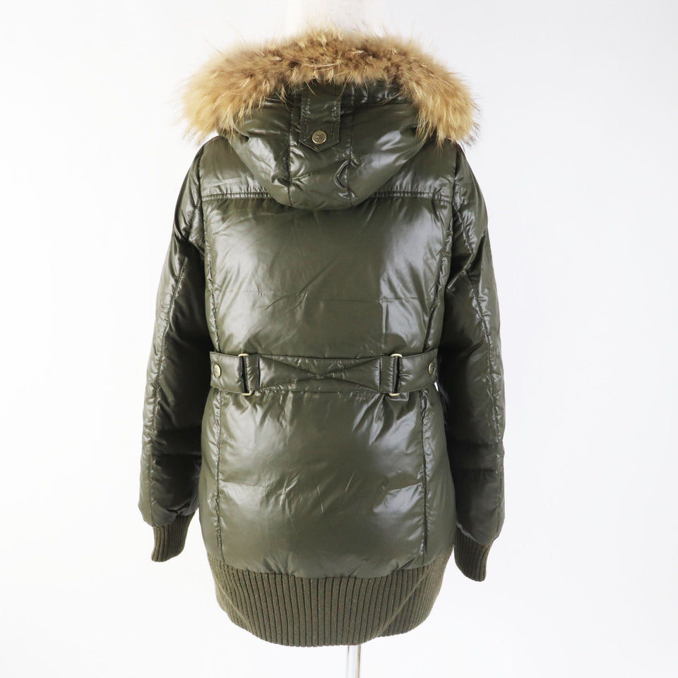 Burberry BLUE LABEL Down jacket FCF14-532-72 Outer: 100% nylon, Filling: 80% down, Filling: 20% feather, Lining: nylon, Lining: polyester khaki Women 40