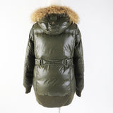 Burberry BLUE LABEL Down jacket FCF14-532-72 Outer: 100% nylon, Filling: 80% down, Filling: 20% feather, Lining: nylon, Lining: polyester khaki Women 40