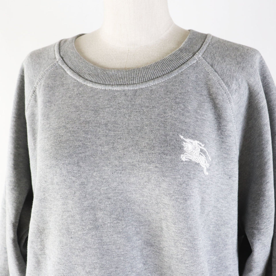 Burberry sweat 8035615 Main: 80% cotton, Main: 20% polyester, Part: 98% cotton, Part: 2% polyurethane gray Women XL