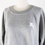 Burberry sweat 8035615 Main: 80% cotton, Main: 20% polyester, Part: 98% cotton, Part: 2% polyurethane gray Women XL
