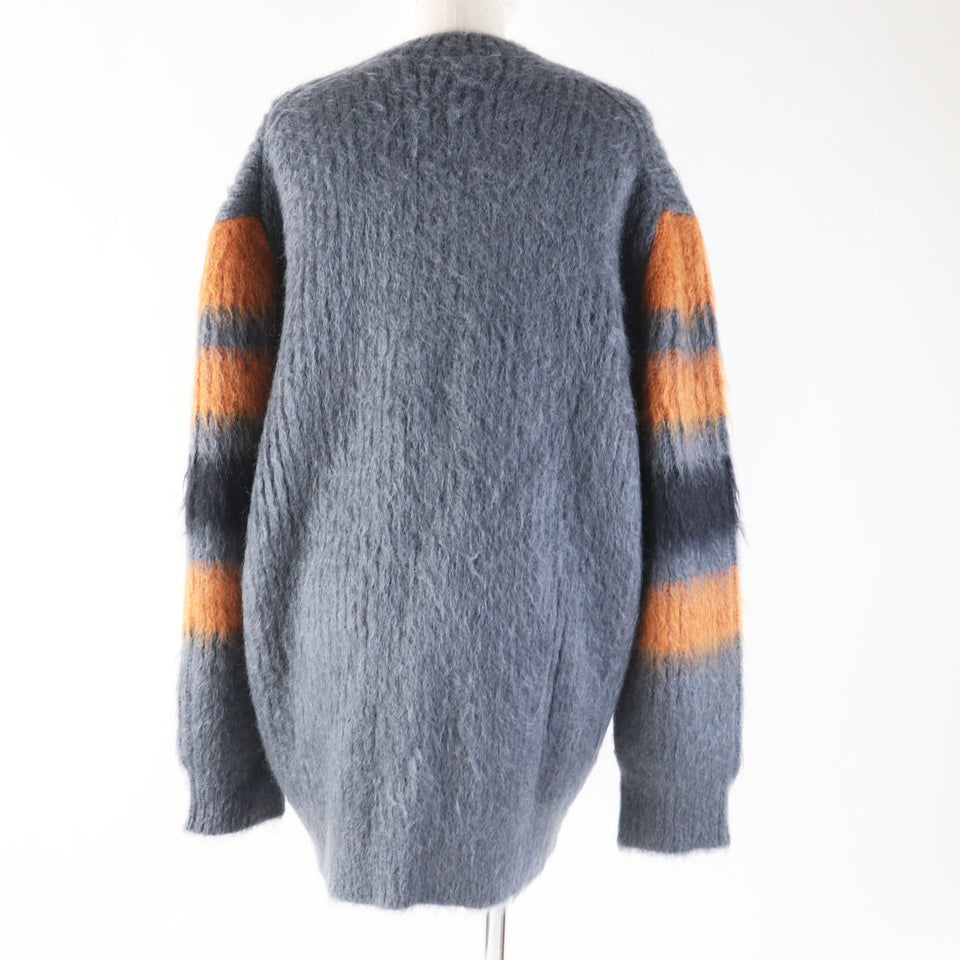 Burberry knit 8037217 Main: 67% mohair, Main: 33% silk Gray orange Women M