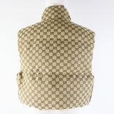 Gucci Vest 776838 Main: 70% cotton, Main: 30% polyester, Main: 100% nylon, Filling: 100% polyester, Lining: 100% nylon beige Women XS