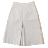 Burberry skirt Outer material: 100% cotton, Lining: 100% cupra, Leather part: cowhide Beige brown Women 36