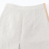 Burberry skirt Outer material: 100% cotton, Lining: 100% cupra, Leather part: cowhide Beige brown Women 36