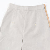 Burberry skirt Outer material: 100% cotton, Lining: 100% cupra, Leather part: cowhide Beige brown Women 36
